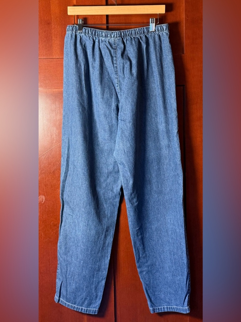 80’s-90’s Vintage Liz Claiborne Relaxed Denim Drawstring Wide Leg Jeans Size 12 - Picture 7 of 7